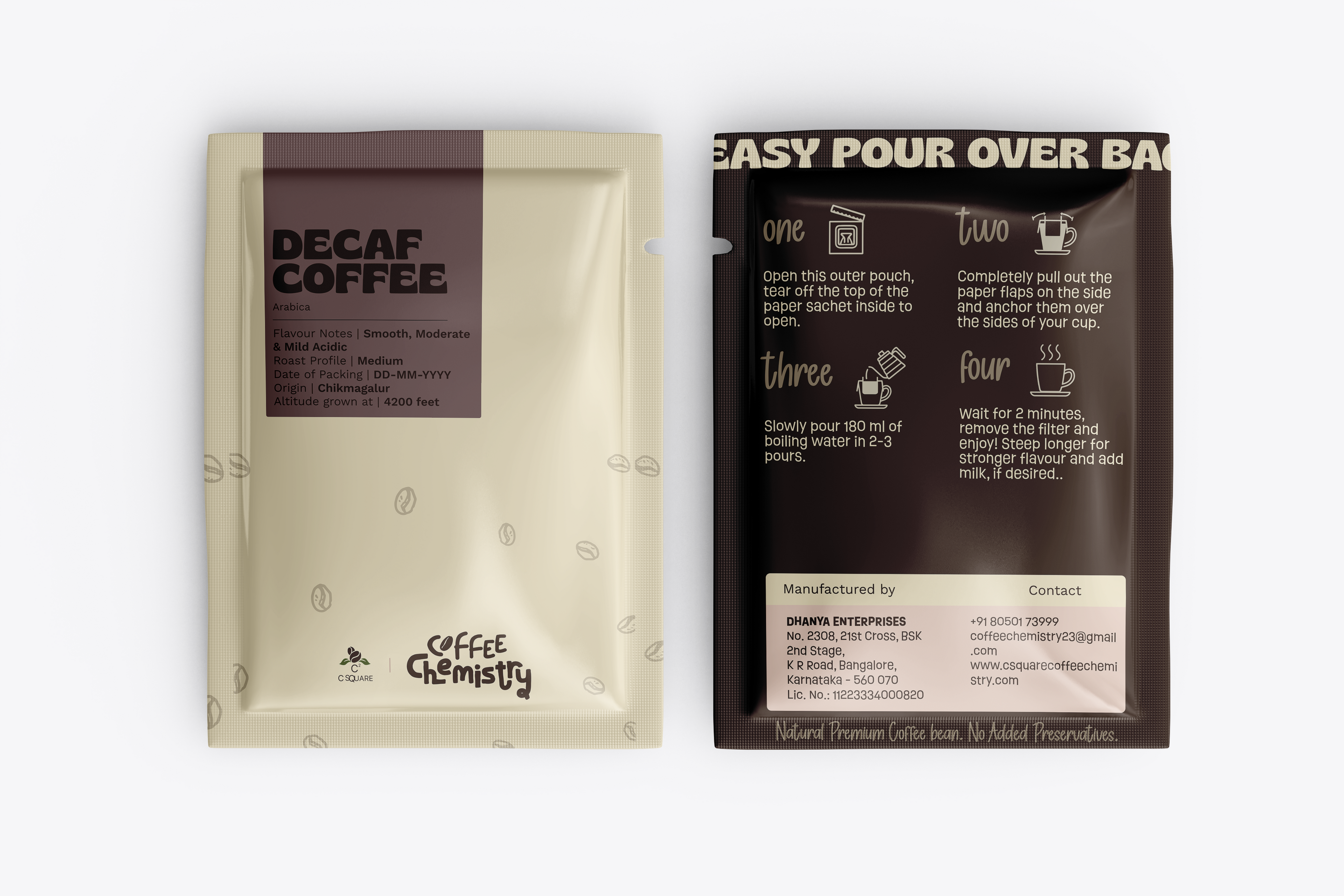Decaf Coffee ArabicaDrip Bag