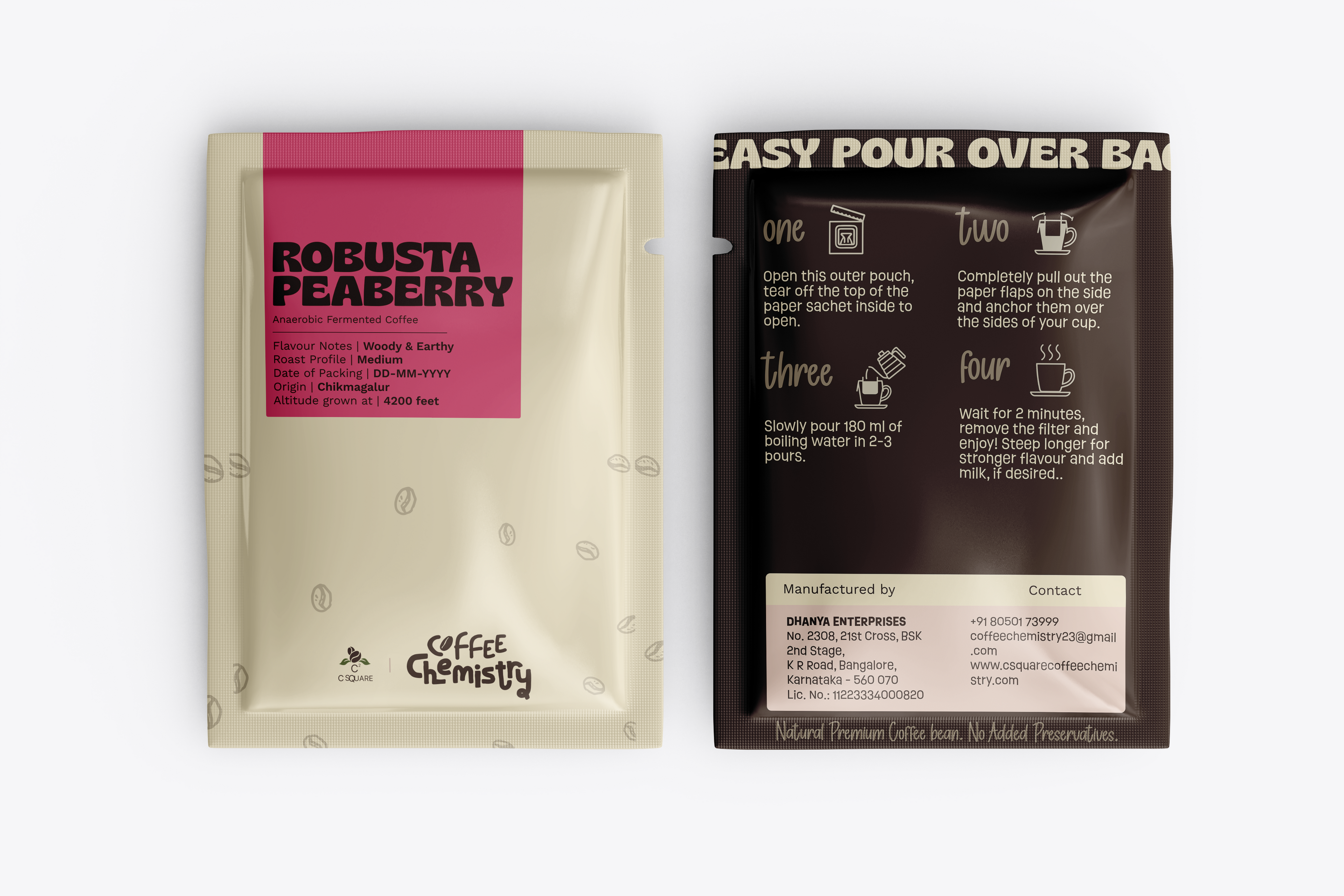 Robusta Peaberry Drip Bag